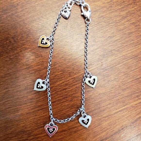 BRIGHTON enamel heart charm bracelet - Picture 2 of 8